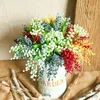 Dried Flowers Artificial Christmas Skewers Single Branch Foam Plants Simulation DIY Wedding Office Home Decorations