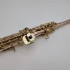 Soprano saksafon yss-875ex b Düz fosfor bronz bakır kaplama müzik aletleri profesyonel kasa ağızlık golves