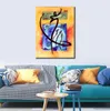 Eigentijds abstract olieverfschilderij op canvas Kwartet Kunstwerk Levendige Kunst voor Home Decor