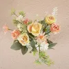 Fiori Decorativi Un Fascio Di Seta Artificiale Rosa Margherita Bouquet Di Fiori Finti Palla Finta Per La Decorazione Domestica Di Nozze