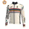 Conjuntos de corrida Slopline Jaqueta de inverno para bicicleta de inverno Vestuário de lã térmica para ciclismo ao ar livre Manga longa Tops quentes Mountain Bike Jersey Casaco