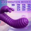 AAV G-spot Estimulación del clítoris Vibrador de conejo para un consolador potente con 10 Función de calentamiento por vibración Juguete sexual para adultos para mujeres L230518