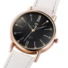 Horloges quartz horloge dames eenvoudig en modieus meerkleurige wijzerplaat holle wijzer waterdicht elegant leer