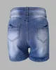 Shorts feminino Shorts jeans cintura alta com detalhes casual new fashion 2023 roupas femininas parte inferior P230606