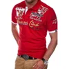Polos męski Zogaa Summer Men's Casual Business krótki rękaw Tshirt Fashion Lapel Slim Fit koszule 2306612