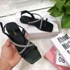 Sandals Summer Women's Flat Fashion Rhinestone Beach Sexy Open Toe Shoes Plus Size