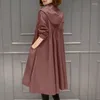 Женские траншеи Coats 2023spring Осенние корейские ветряные лампы Vintage Lose Loind Long Long Top Women Top Top Top Habardina Mujer