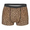 Underpants Leopard Fur Pattern Cotton Panties Shorts Boxer Briefs Men's Underwear Print