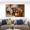 Zeitgenössische Leinwand-Wandkunst „The Rhythm Section“, handgefertigtes, modernes Dekor für Hotelzimmerdekoration