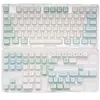 Akcesoria 133keys Ice Mint Keycap XDA Profil Dyesub Spersonalizowane kluczowe kleje PBT dla mechanicznej klawiatury MX Cherry DZ60 RK61 64 GK61