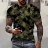 T-shirts pour hommes 3D Camouflage T-Shirt Hommes Vêtements Mode Casual O Neck Short Sleeve Summer Street Oversized Men Sport Military T Shirts 230612