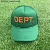 Galleryes Caps Ball Capsamerican Dept Letter Lanvins Hat Gp Graffiti Mesh Truck Driver Profile Trendy Baseball Cap voor Heren Dames Mode 59