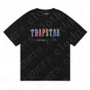 2023 Trapstar London T Shirt Chest Бело-голубой цвет Полотенце с вышивкой Мужские рубашки Повседневные уличные рубашки Дизайнерские Trapstars Хип-хоп с коротким рукавом Уличная одежда Топы