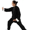 Etniska kläder wu shu tai chi träning enhetlig män bomull linne sommar kinesiska kungfu passar kvinnor kampsport prestanda kläder topp