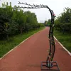 Decoração de festa Chegada Adereços de casamento Road Cited Simulação Flor de cerejeira com armação de arco de ferro para centros de mesa