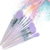Makeup Tools Profession Brushes SetMoonlight Purple 10 PCS Cosmestic BrushesFoundation Powder Blush Fiber Beauty PensMake Up Tool 230612