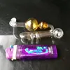 Glass Smoking Pipes Manufacture Hand-blown bongs Multi Bend Charge Hulu Shaoguo