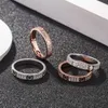 Band Rings Christmas diamonds inlay designer ring for woman jewelry screw ice out love valentine s day fashion silver color rose golden gold plated wedding rings ZB01