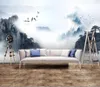 Bakgrundsbilder Bacal Custom 3D Wallpaper Väggmålning Kinesisk stil Ink Landscape Landskap Artistic Modern målning Bakgrunder Bakgrund Väggpapper