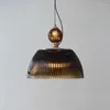 Hängslampor retro matsal lampa modernt bord sovrum säng nordisk kreativ mörkgrön singel glas