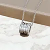 Designer necklace wide zero necklace ceramic pendant designer jewelry chain fashion jewelry chain for man for women luxury chain platinum plating with brangd box 5A