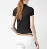 Top da donna in alligatore con ricamo Polo manica corta camicia tinta unita Studentesse Polo slim abbigliamento femminile Camisas T-shirt M-XXL