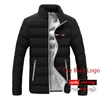 Men's Hoodies Aprilia Racing RSV4 Men Winter Simplicity Fashion Cotton Padded Clothes Casual Stand-up Collar Slim Fit Solid Color Top Coat