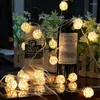 Strings Luminaria 10m LED Cotton Ball String Lights Lâmpadas Garland Indoor Outdoor Christmas Fairy Wedding Holiday Lighting Decoration