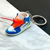 20 Styles Brand Basketball Shoe Keychain Classic Sneaker Key Chain Creative Backpack Pendant Birthday Gift