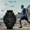 Other Watches SANDA Brand Men Watches Sports Pedometer Calories 50M Waterproof LED Digital Watch Military Wristwatch Relogio Masculino 2145 230612