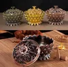 Lotus Shape Sandalwood Censer Incense Burner Creative Zinc Alloy Incense Holder For Home Office Teahouse Use Home Decor