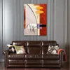 Abstract Canvas Art Silver Lining Handcrafted Oil Painting Modern Decor Studio Apartment