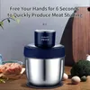 1PC, Meat Grinder, Household Electric Small Multifunctional Dumpling Filling Machine, 500W, Fully Automatic Cooking Machine, Meat Mixing Machine, 2.5L/84.55oz