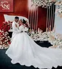 Arabisch Dubai Frauen Hochzeit Kleid 2023 Scoop Illusion Perlen Spitze Afrikanische Puffy Prinzessin Brautkleid Vestidos De Novia Nach Maß