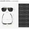 AORON Sunglasses Polarized Mens Sun glasses Aluminum Frame UV400 Luxury Design Male Sunglasses Anti-Reflective L230523