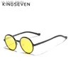 KINGSEVEN männer Gläser Polarisierte Steampunk Runde Sonnenbrille Männer Retro Frauen Sonnenbrille Für Männer Vintage Stil L230523