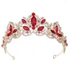 Nakrycia głowy DA284-1 Jasna koreańska biżuteria ślubna Tiara Crystal Crown Performance Dressoria Akcesoria Bridal