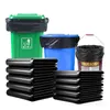 Förvaringspåsar stora förtjockade svart sopor Kök EL Egendom Sanitation Rengöring av plast överdimensionerad platt mun