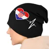 Berets Heartbeat Horatia Flag Beanie Cap Unisex Winter теплый капот.