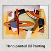 Moderne abstrakte Leinwandkunst „Eye on You“, handgefertigtes Ölgemälde, zeitgenössische Wanddekoration