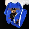 Fatos de treino masculinos Gmiixder SS Kawaii Bear conjunto de shorts de manga curta masculino tamanho grande desenho animado casal estampado ternos de duas peças 230612