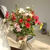 Teste di fiori secchi Rosa Simulazione Fiore Arredamento per la casa Decorazione Strada fai da te Decorata da parete Botanica