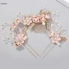 Wedding Hair Jewelry Flower Bride Comb Alloy Bridal Decorative R230612