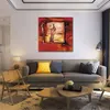 Özet Canvas Art Kırmızı Hotties I El Charted Yağlı Boya Modern Dekor Stüdyosu Dairesi