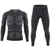 Men Sport Thermal Underwear Suits Outdoor Cycling Compression Sportswear Quick Dry Breathable Clothes Fitness Running Tracksuits 230612