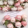 Decorative Flowers 30cm Red Rose Pink Silk Branch Peony Artificial Big Head Bride Wedding Home Decoration Fake Leaves Indoor