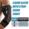 Elleboog Knie Pads 1PCS Sport Brace Verstelbare Compressie Mouw Arm Ondersteuning met Riem voor Tendinitis Artritis Bursitis Pijnbestrijding 230613