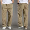Męskie spodnie męskie spodnie ładunkowe letnia wiosna bawełna w dużym rozmiarze 5xl 6xl Elastyczne swobodne 3xl joggera jesień roboczy zużycie spodni 230612