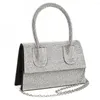 Evening Bags Pu Inlaid Rhinestone Silver Gold Handbag Fashion Messenger Bag For Lady Wedding Or Party Cluthch Woman Purse