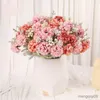 Getrocknete Blumen Künstliche Hortensien Hause Hochzeit Garten Dekoration Lange Zweig Bouquet DIY Braut Seidenblume Acc